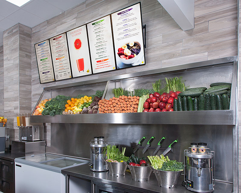 Healthy shop juice bar