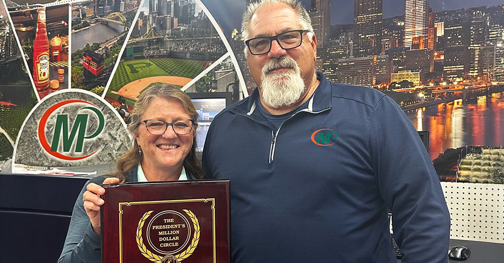 Minuteman Press Franchise Owners Danielle & Tony Colecchi Celebrate 19 Years in Leechburg, PA & Join President's Club